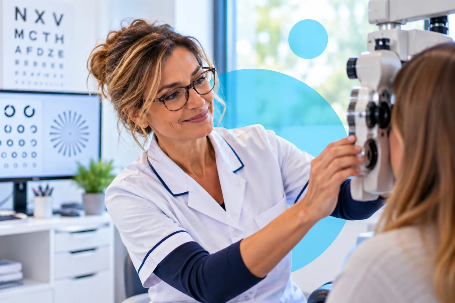 Orthoptiste en consultation